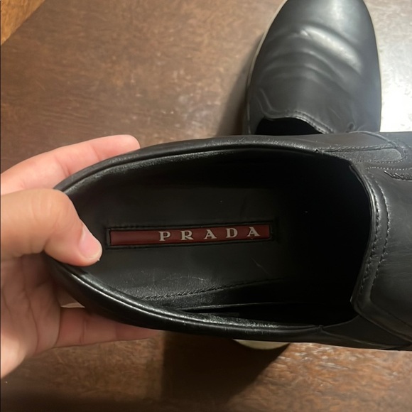 Prada Men's Black Slip-On Shoes - Picture 4 of 10